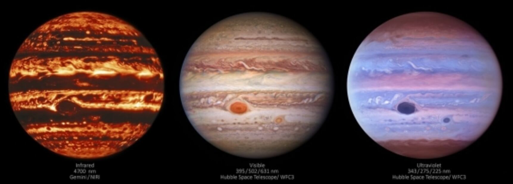 Nuevas imágenes de Júpiter revelan nuevos rasgos de su atmósfera