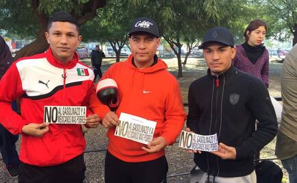 Boxeadores contra el gasolinazo