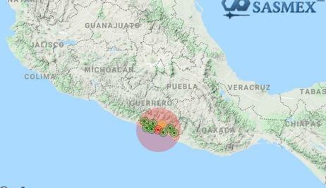 Reportan sismos de 4.9 y 4.4 con epicentro en San Marcos y Acapulco, Guerrero