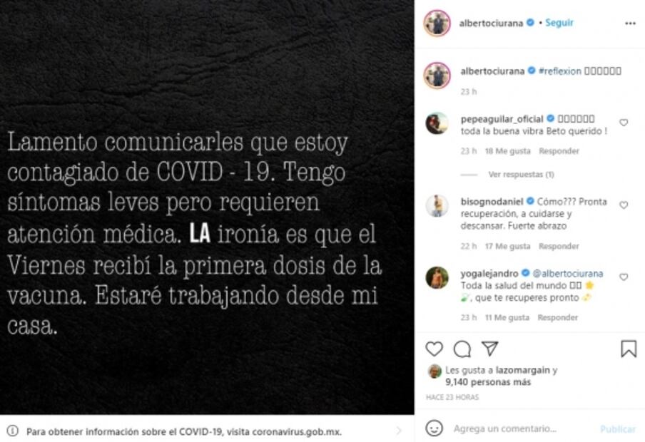 ¿Por qué se contagió Alberto Ciurana después de vacunarse contra el Covid?