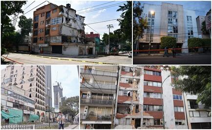 Estos son los 13 edificios que demolerán tras el sismo 