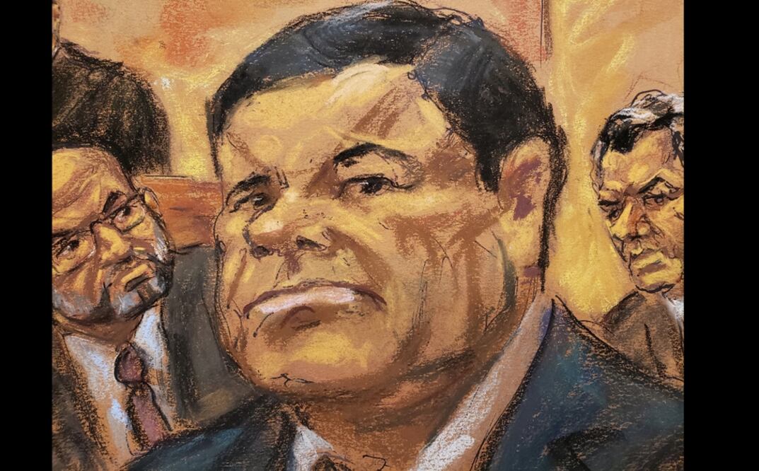 Joaquín "El Chapo" Guzmán, antiguo líder del cártel de Sinaloa, fue declarado este martes 12 de febrero de 2019 culpable de diez delitos de narcotráfico por un jurado tras seis días de deliberaciones, en un proceso que ha durado casi cuatro meses y que pasará a la historia como el mayor juicio por narcotráfico llevado a cabo en EU. Foto: Reuters