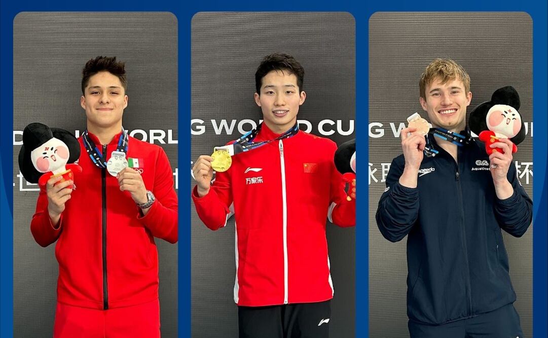 Osmar Olvera gana medalla de plata en la súper final de Copa del Mundo de clavados