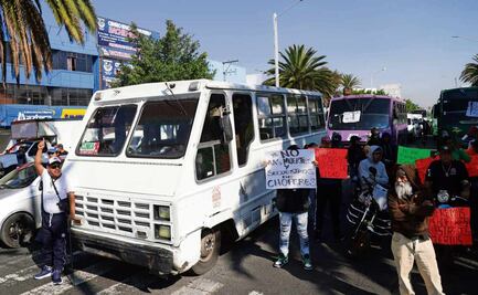 Transportistas protestan por casos de extorsión