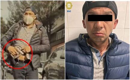 Cae sujeto que asaltaba con pistola a automovilistas sobre Río Churubusco