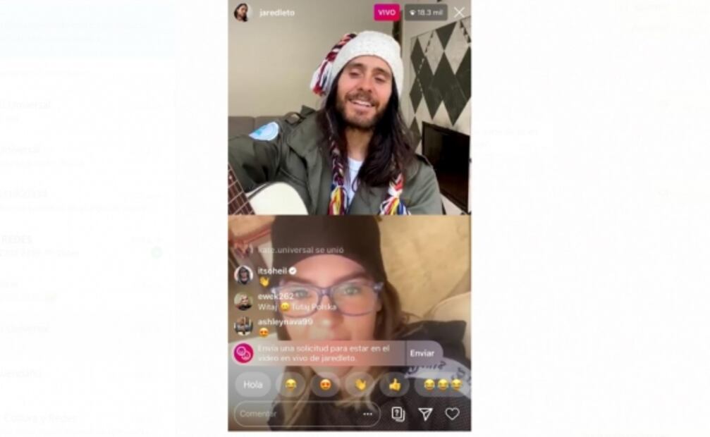 Belinda hace que Jared Leto diga en redes "¡Viva México ca...!"