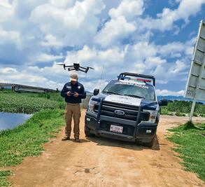 Utilizan drones para vigilar los niveles de ríos en San Mateo