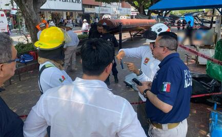 Colapsa estructura de parada del transporte público en Chiapas donde la CNTE mantiene plantón; mueren dos mujeres