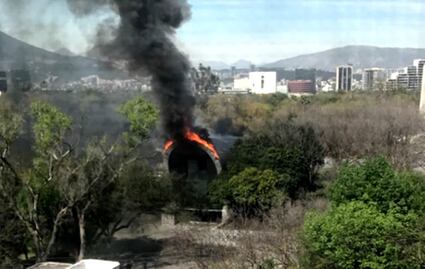 Se incendia pabellón del Planetario Alfa de Monterrey