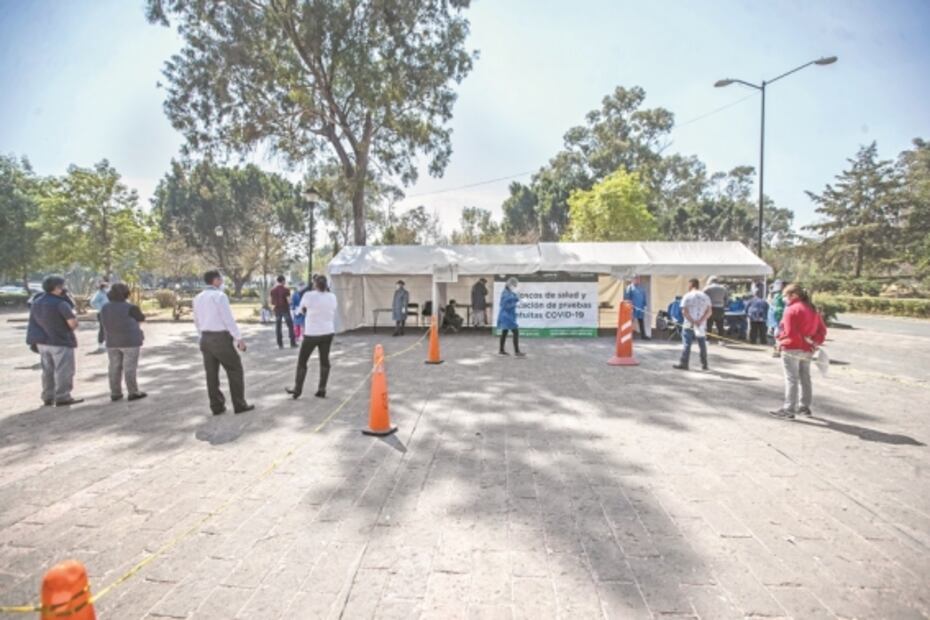 Kioscos Covid-19, casi vacíos y sin largas filas