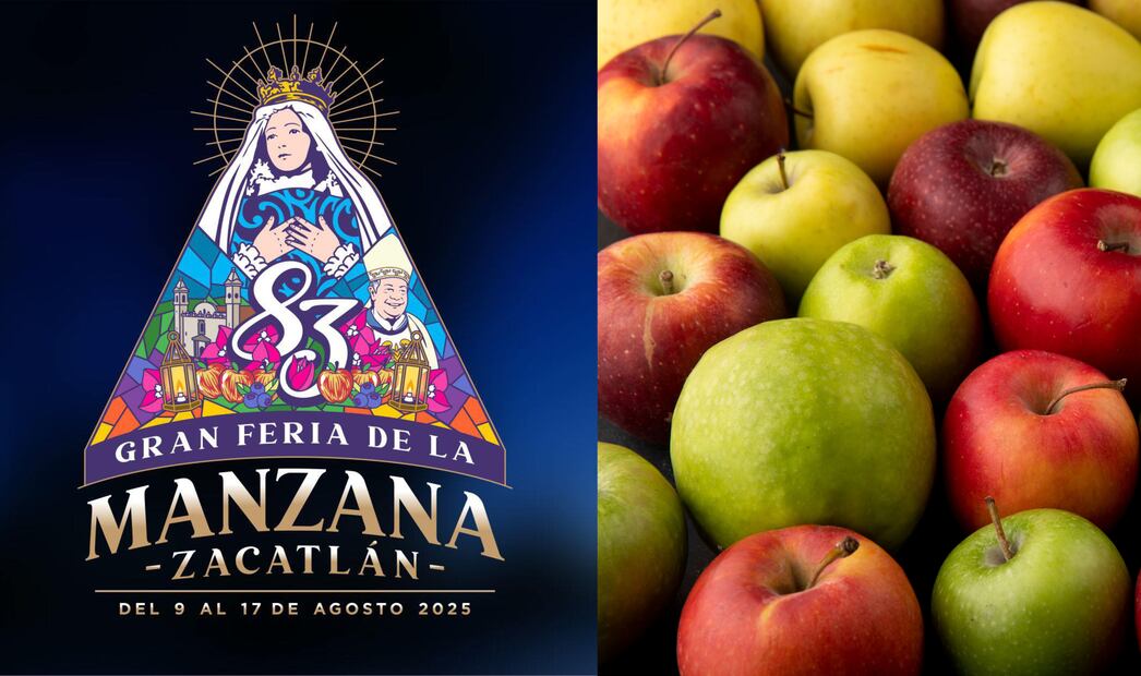 La Feria de la Manzana en Zacatlán es una de las celebraciones más importantes de Puebla y un atractivo turístico nacional. Foto: Facebook oficial de La gran Feria de la manzana y Freepik