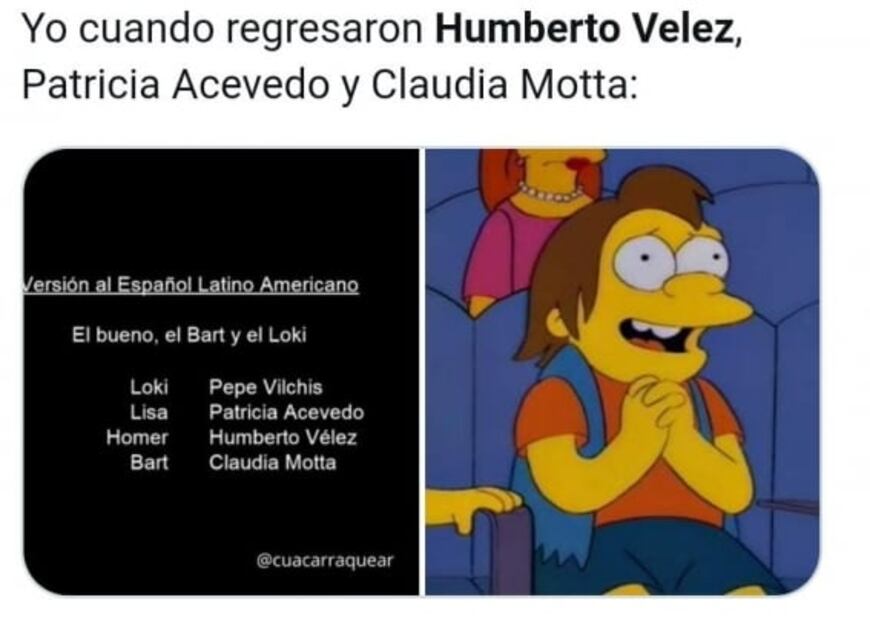 Humberto Vélez regresa como Homero Simpson en "El bueno, el Bart y el Loki"