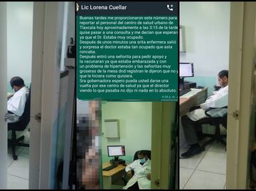 Captan a médico durmiendo la siesta en consultorios de SESA-Tlaxcala