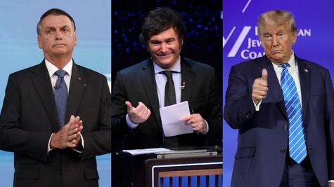 ¿En qué se parecen y en qué se diferencian Milei, Trump y Bolsonaro?