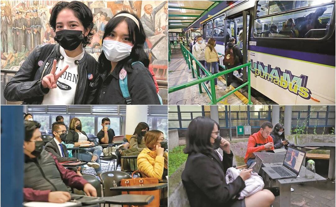 Sara y Montserrat, estudiantes de la Facultad de Ciencias Políticas. Fotos: Fernanda Rojas/EL UNIVERSAL