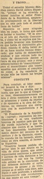 Cuando Siqueiros fue detenido por "disolución social" y "olvidó todo" a media declaración