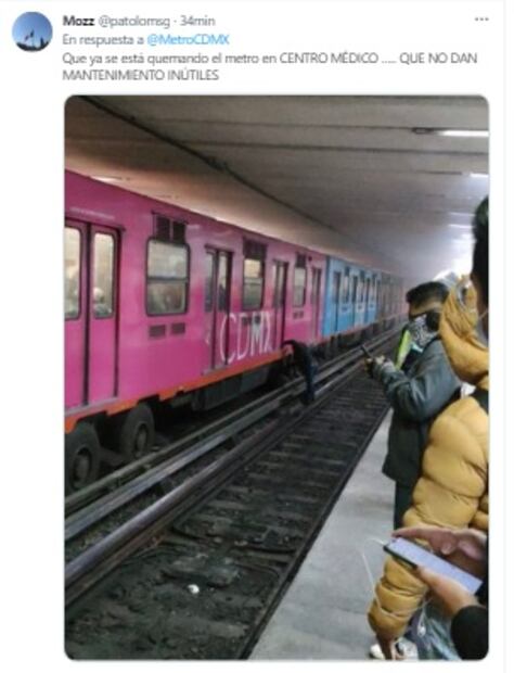 Reportan humo en la estación Centro Médico de la Línea 3 del Metro CDMX 