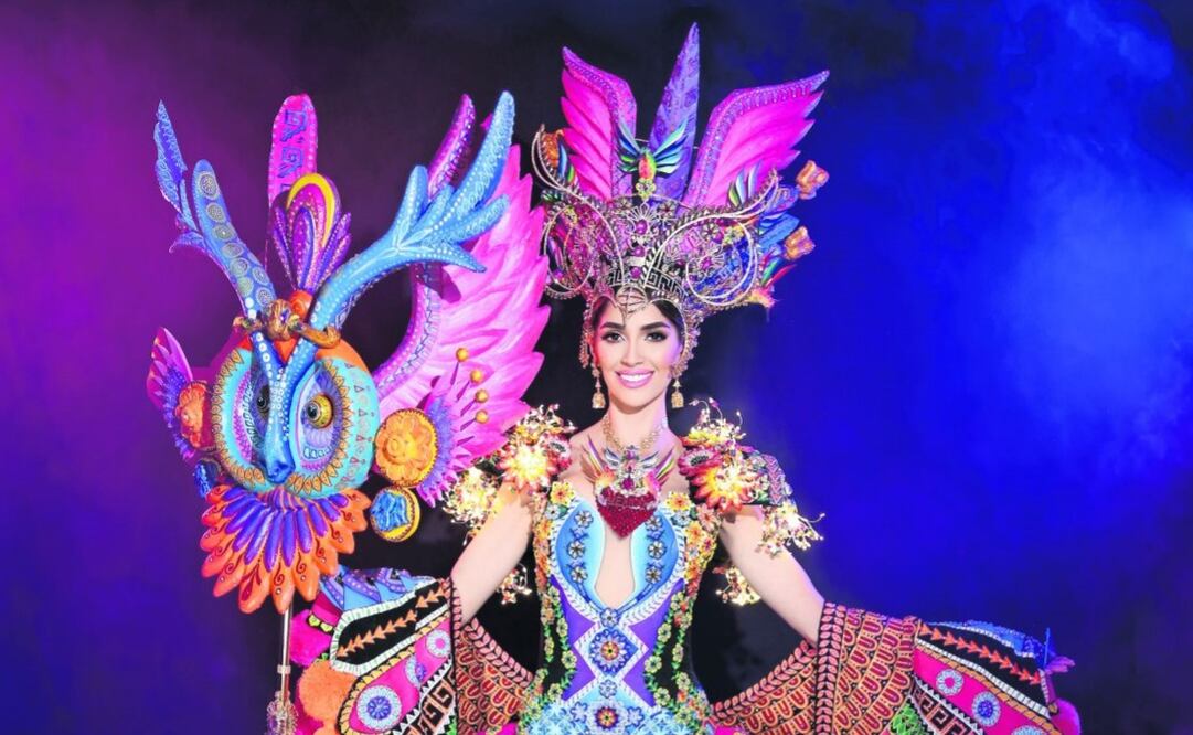 "Los colores de México. Guardiana
alebrije” se llama el vestido. Foto: Luar Olguín