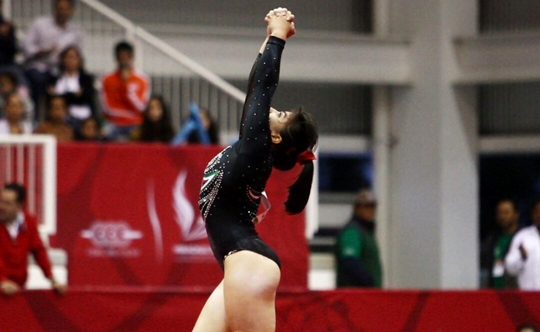 In February, Moreno came very close to winning at the 2019 World Cup Gymnastics in Melbourne, Australia - Photo: Taken from CONADE's official Twitter page