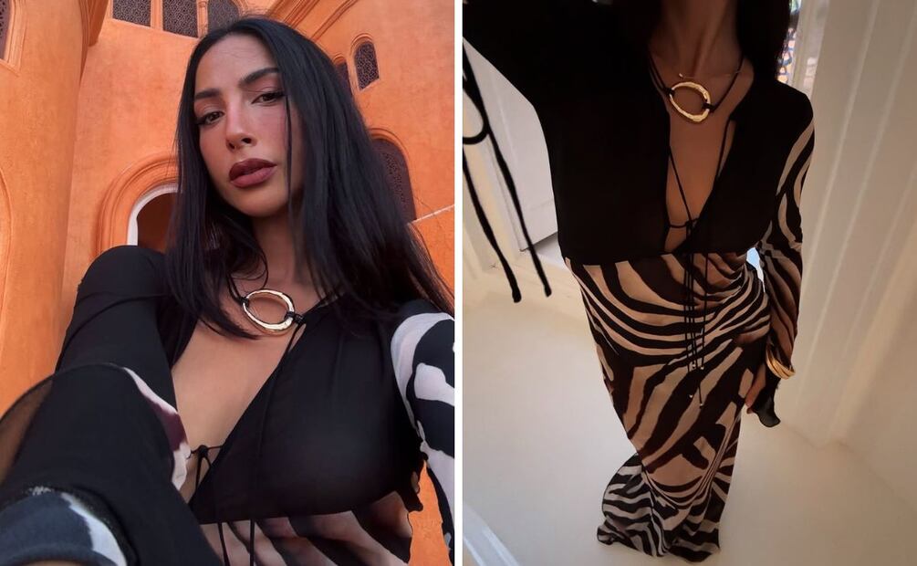 Los colgantes con formas orgánicas están en tendencia. Foto: Instagram @oficialmariachacon
