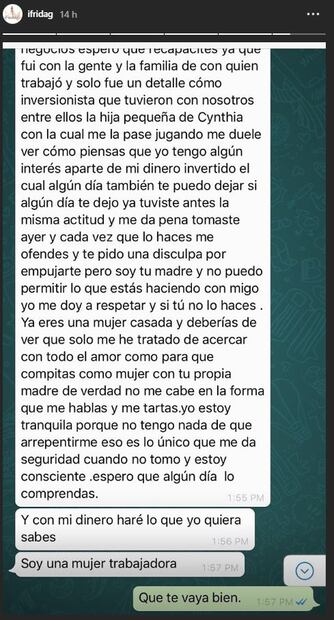 Alejandra Guzmán se defiende y Frida Sofía la llama mentirosa  