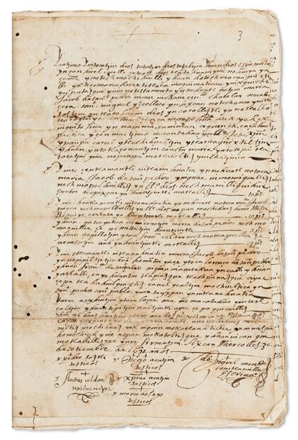 Rare Mexican historical documents auctioned in New York