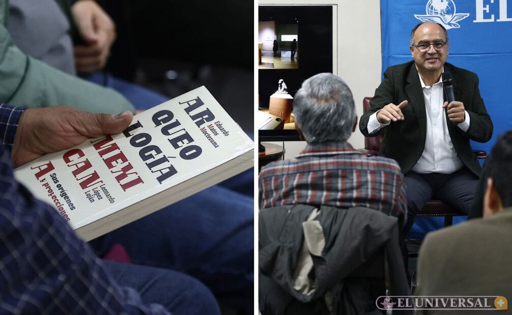 Leonardo López Luján presentó el libro "Arqueología Mexicana" frente a suscriptores de EL UNIVERSAL.  |  FOTO: Berenice Fregoso.