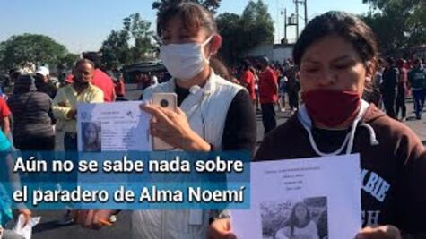 Manifestantes piden justicia por desaparición de Alma Noemí en Iztapalapa