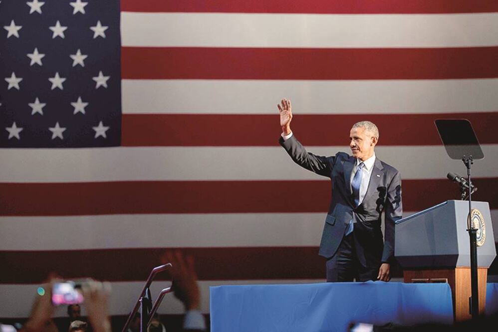 Barack Obama, durante su mensaje de despedida como presidente de Estados Unidos (SHEN TING. XINHUA)