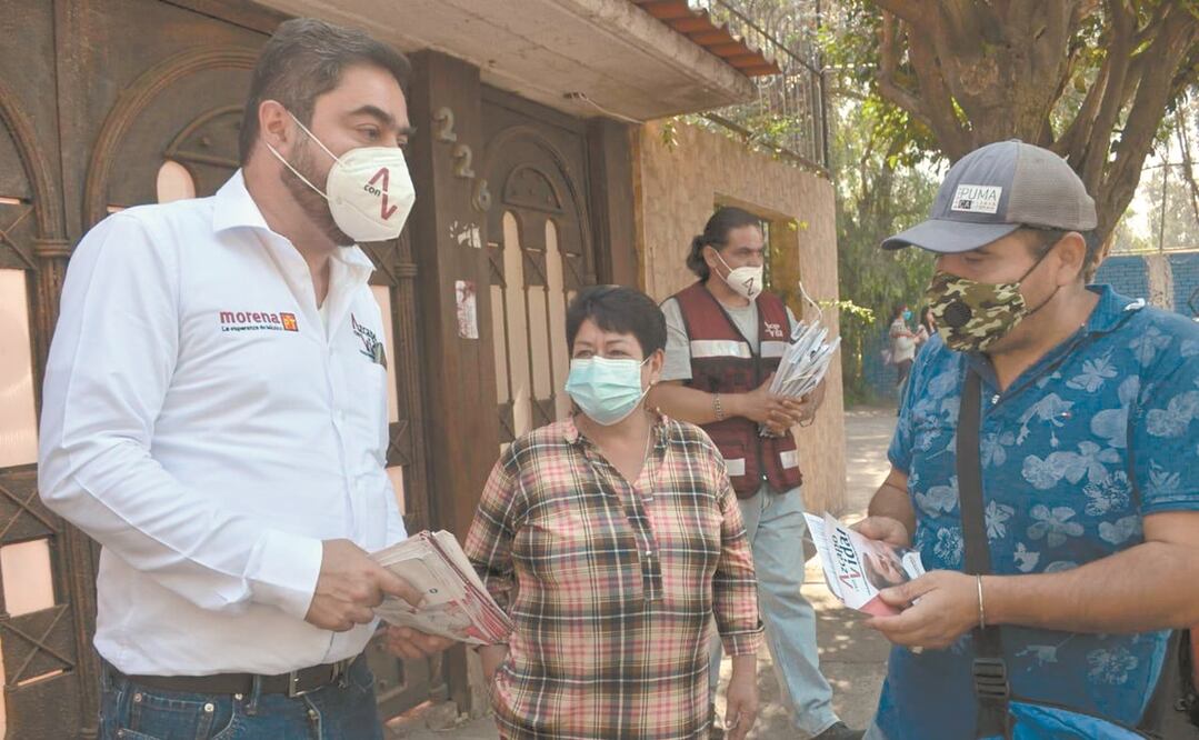 Vidal Llerenas recorrió la colonia Reynosa Tamaulipas. Foto: ESPECIAL