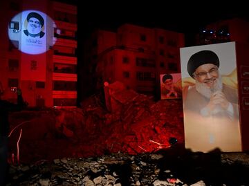 FOTOS: Con alto el fuego, Hezbolá homenajea a Nasralá; miles asisten al memorial