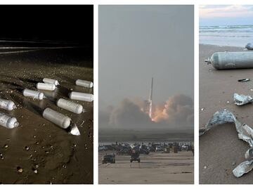 Lanzamiento de SpaceX; basura del cohete Starship invade playas de Tamaulipas
