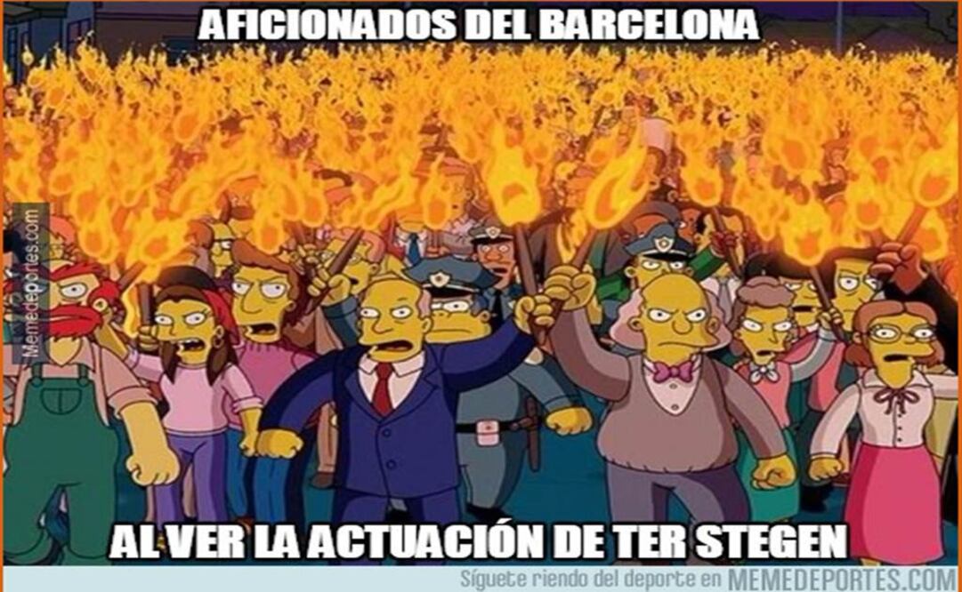 Piqué y Ter Stegen, la burla de los memes