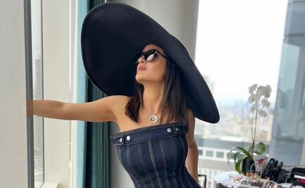 Salma Hayek luce los mechones rubios que Thalía puso de moda en los 90's