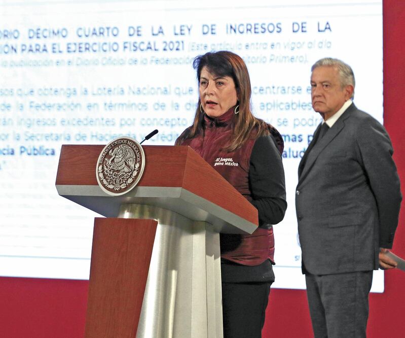 La actual titular de la Lotenal, Margarita González Saravia, no explicó la disminución en los boletos y montos reportados relacionados con la rifa del valor del avión presidencial. Foto: CARLOS MEJÍA. EL UNIVERSAL