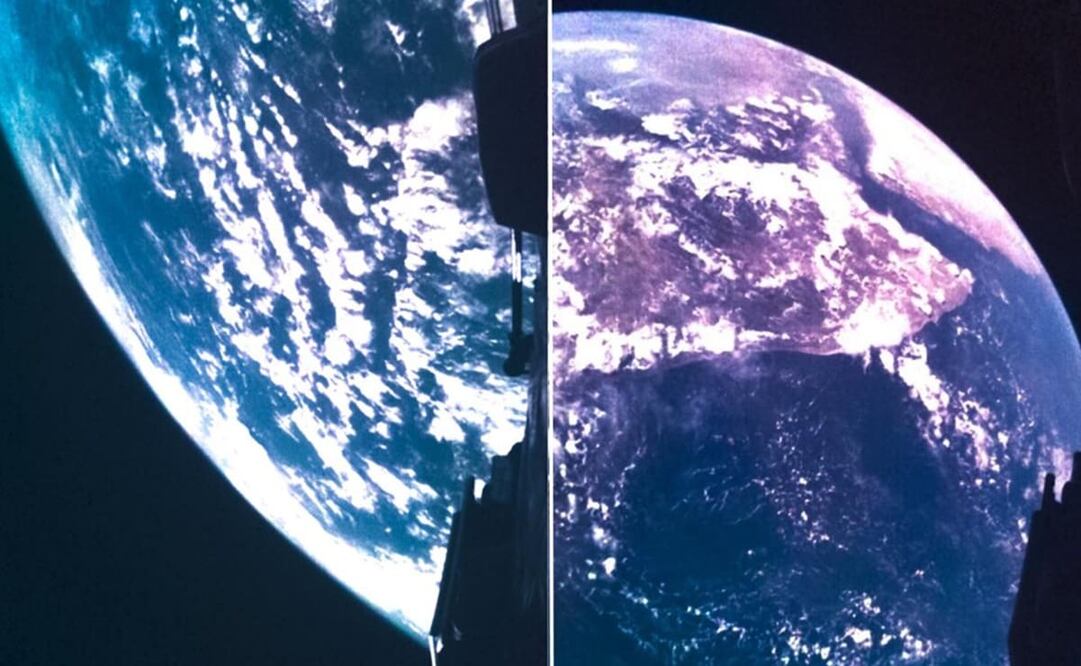 Imagen de la nave JUICE con la Tierra de Fondo. Foto: Twitter. @ESA_JUICE