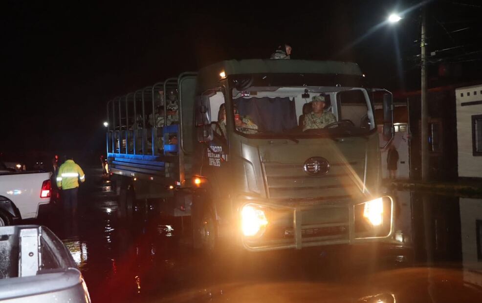 Los municipios de Mineral del Monte y Mineral de la Reforma, en Hidalgo, implementaron el plan DN-III ante los daños que ocasionaron las intensas lluvias la tarde noche de ayer, lunes 2 de junio de 2025. Foto: especial