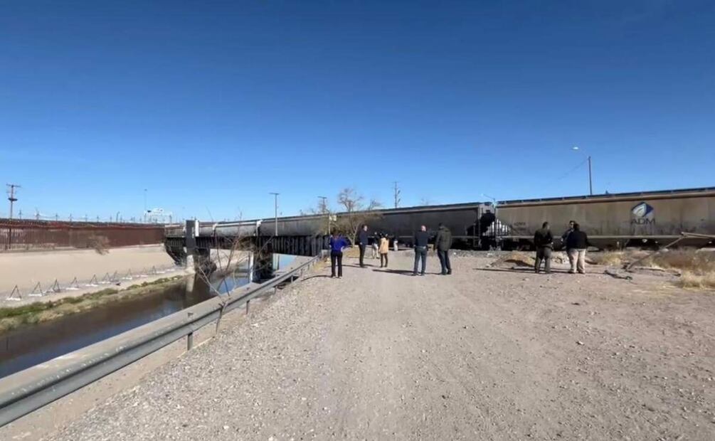 El hallazgo de presunto túnel de migrantes en Ciudad Juárez, Chihuahua ocurrió en el área conocida como Puente Negro (13/02/2025). Foto: Especial