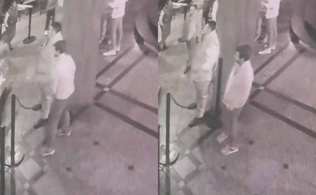 Antes de desaparecer Iñigo Arenas Saiz salió del bar República en Polanco. Foto: Captura de video