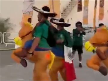 Qatar 2022: Mexicanos "llevaron" su propia policía montada para el Mundial