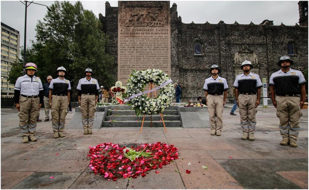 Conmemoración del 2 de Octubre en Tlatelolco. Foto: Jorge Alejandro Medellín