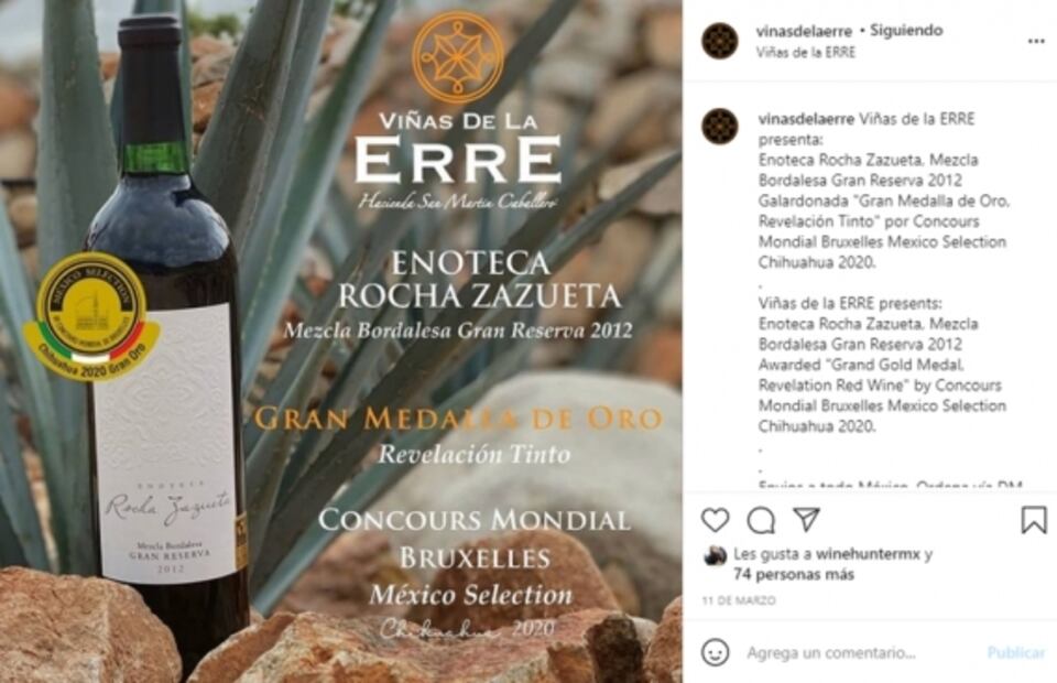 El tinto más premiado en la Guía Universal de Vinos Mexicanos 2020