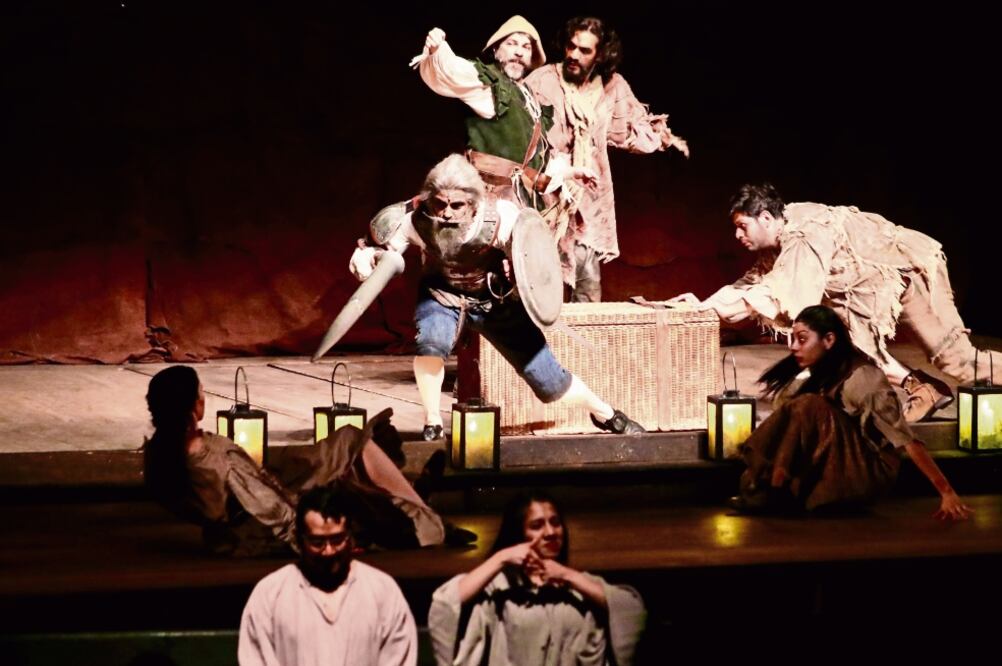 Los intérpretes estaban colocados al nivel del foso de la orquesta. Foto: ARIEL OJEDA. EL UNIVERSAL