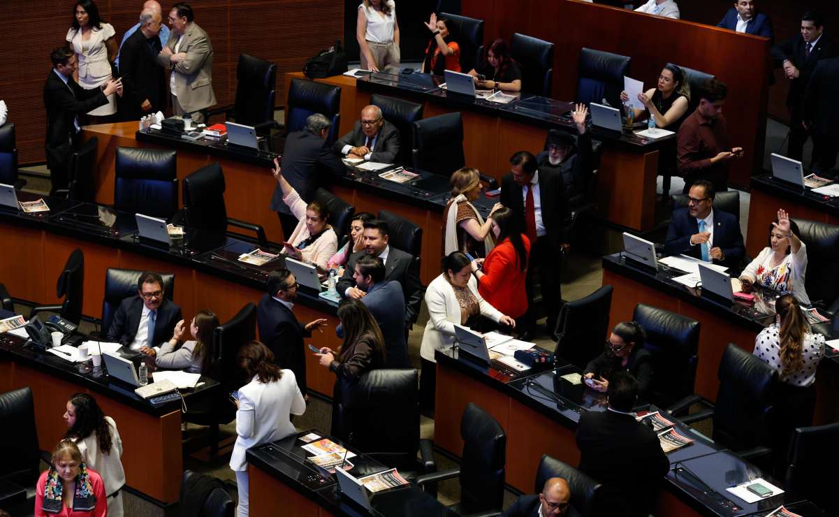 Discusión de la Ley General contra Feminicidio en el Senado. Foto: Diego Simón Sánchez / EL UNIVERSAL