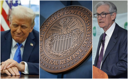 Trump y Jerome Powell pelean públicamente por renovaciones de edificio de la Fed; mandatario visita el banco central de EU