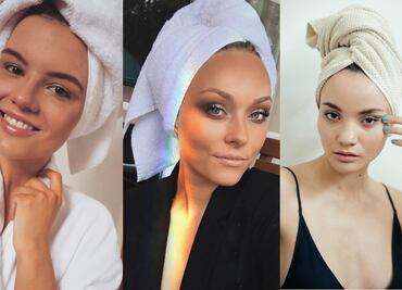 La tendencia viral de la toalla en la cabeza que volvió loco Instagram