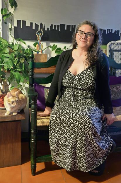 Edurne Goded se encuentra en su segundo año del Sistema Nacional de
Creadores de Arte (SNCA) con un proyecto sobre la maternidad. Foto: Carlos Majía