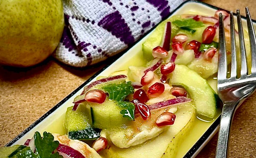 Prepara este aguachile barlett con peras de california en casa. Fotos: cortesía