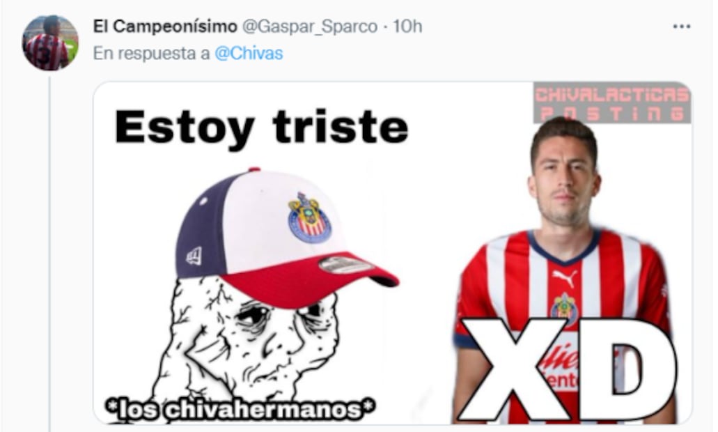 Chivas fue víctima de memes tras ser goleados por Tigres