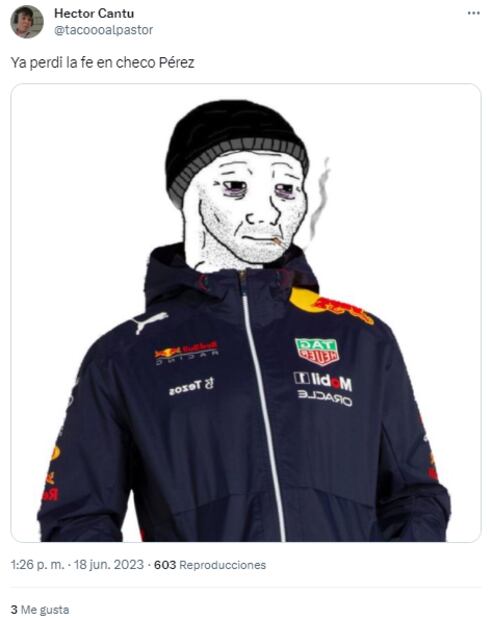 Memes de Checo Pérez en el Gran Premio de Canadá